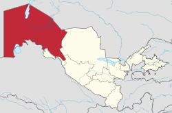 Karakalpak (silver) within Uzbekistan
