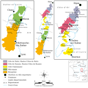 Vignoble de Bourgogne (Vignoble de l'Auxerrois non inclus)