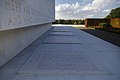 Détail des noms des soldats disparus au cimetière américain de Neuville-en-Condroz