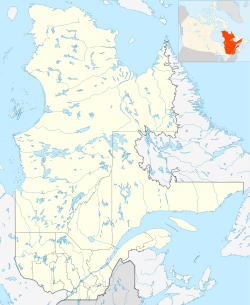 Notre-Dame de Québec trên bản đồ Quebec