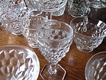 color picture of glassware with geometric pattern
