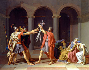 The Oath of the Horatii (Le Serment des Horaces, copy after David's original), 1786, Toledo Museum of Art, Ohio