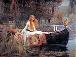 『シャロットの女』 ジョン・ウィリアム・ウォーターハウス 1888 画布、油彩 153 x 200 cm テート ギャラリー