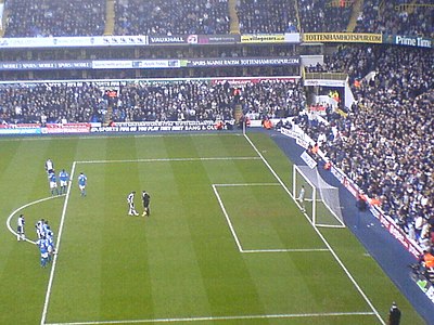 Robbie Keane of Tottenham Hotspur placing the ball for a penalty.