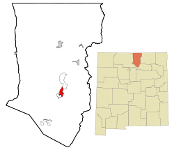 Location of Taos, New Mexico