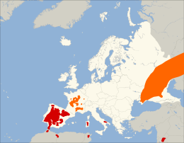 Distribución europea del sisón común.