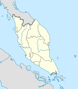 Death of Lau Yew is located in Peninsular Malaysia