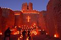 Image 5Luminarias in the old mission church, Jemez State Monument (from New Mexico)
