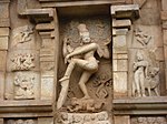 Another depiction of Nataraja, surrounded by Parvati and other deities dancing.[46]