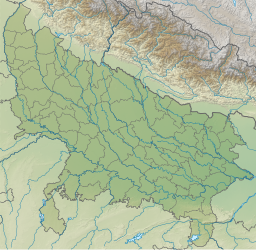 Location of Moti Jheel in Uttar Pradesh