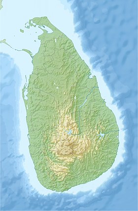 Voir sur la carte topographique du Sri Lanka