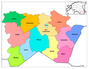 Diviziunile administrative ale regiunii Võru