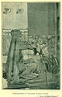 Frank Brangwyn, Story of Beder Basim ("Whereupon it became eared corn"), 1895–96, watercolour and tempera on millboard