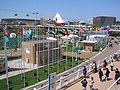 Expo with the Corporate Pavilions in the background