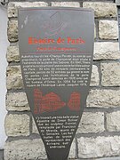 Panneau Histoire de Paris « Porte de Champerret ».
