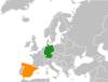 Location map for Germany and Spain.