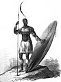 Image 2Shaka Zulu in traditional Zulu military garb (from History of South Africa)