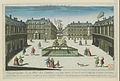 The square and monument, by Jacques Chereau (1775)