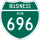 Business Spur Interstate 696 marker