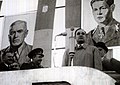Gheorghiu-Dej spreekt op een arbeidersbijeenkomst in Boekarest (1946)