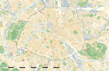 Bastille trên bản đồ Paris