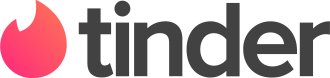 Logo di Tinder, comunemente usata come app per incontri