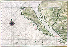 A 1650 map of California depicting it as an island