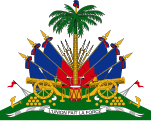 The Emblem of Haiti looks like a coat of arms but has no shield