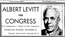 Political advertisement for a congressional campaign