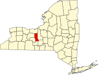 Locatie van Seneca County in New York
