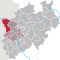 Lage des Kreises Kleve in Nordrhein-Westfalen