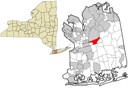 Localização no condado de Nassau