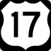 U.S. Highway 17 marker