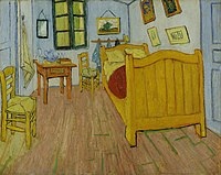 在亞爾的臥室（法文：La Chambre à butts，荷蘭文：Slaapkamer te Arles），1888年