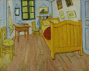 لوحة غرفة نوم في آرل للفنَّان ڤنسنت ڤان كوخ