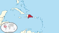 Location of Dominika Respublikasi