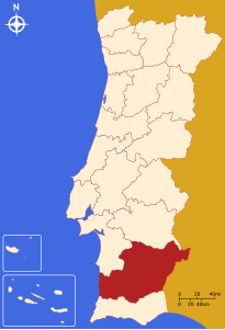 Distretto di Beja – Localizzazione