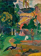 Paul Gauguin, Paisaje con pavos reales (Matamoe)