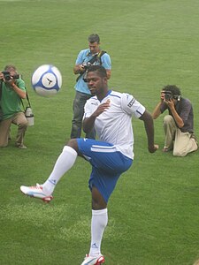 O futbolista vorián Koffi Ndri Romaric, en una imachen de 2012