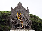 This statue of Chatrapati is just outside the main entrance of Raigad fort