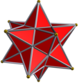Малък звездовиден додекаедър Дуалност: голям додекаедър