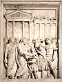 L'imperatore celebra un sacrificio davanti al tempio di Giove in Campidoglio (arco di Marco Aurelio)