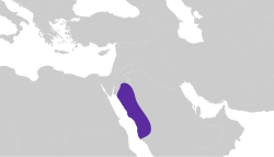 Location of Thamud
