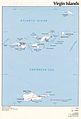 Mapa das Ilhas Virgens