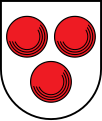 D'argento, a tre palle di rosso (stemma dei signori di Heinriet di Svevia)