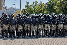 Internal troopers in Minsk