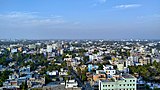 Aerial view of the skyline of Rajshahi