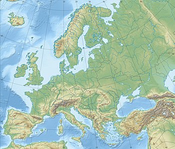 U-1102. Карта розташування: Європа
