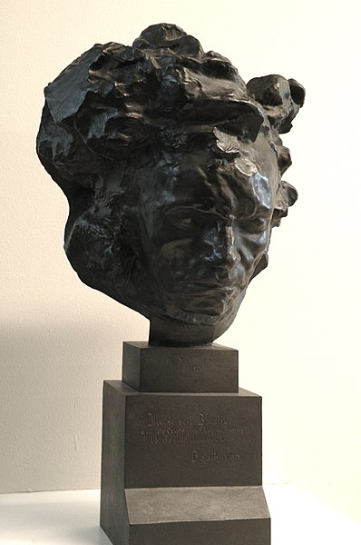 Buste en bronze de Beethoven, 1902, d'Antoine Bourdelle. Musée d'art moderne Malraux du Havre.