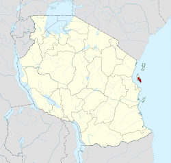Location in Tanzania